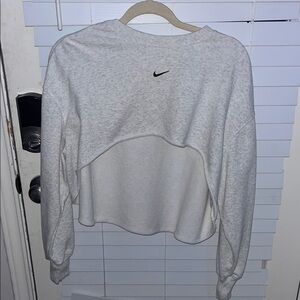 Nike Women's Grey Cropped Shrug